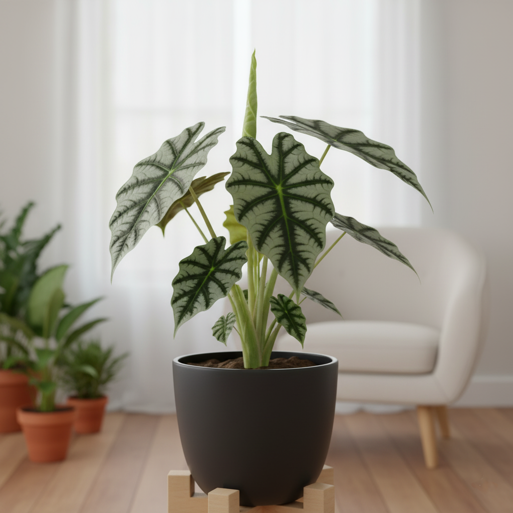 The image of Alocasia Dragon Scale(Silver)