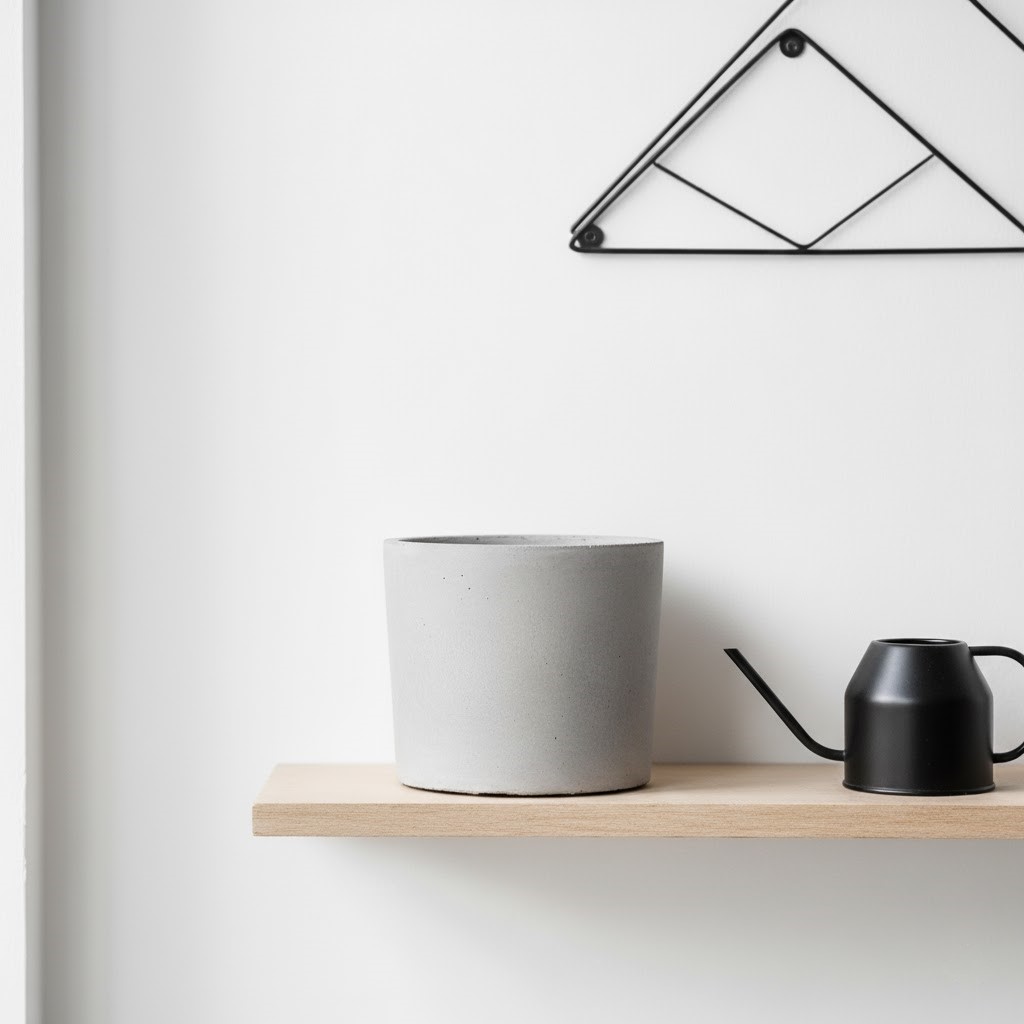 The image of Minimalist Concrete Cachepot