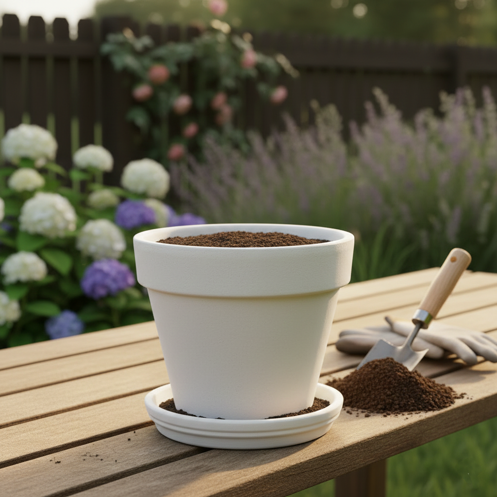 The image of Terracotta Pot (with saucer)