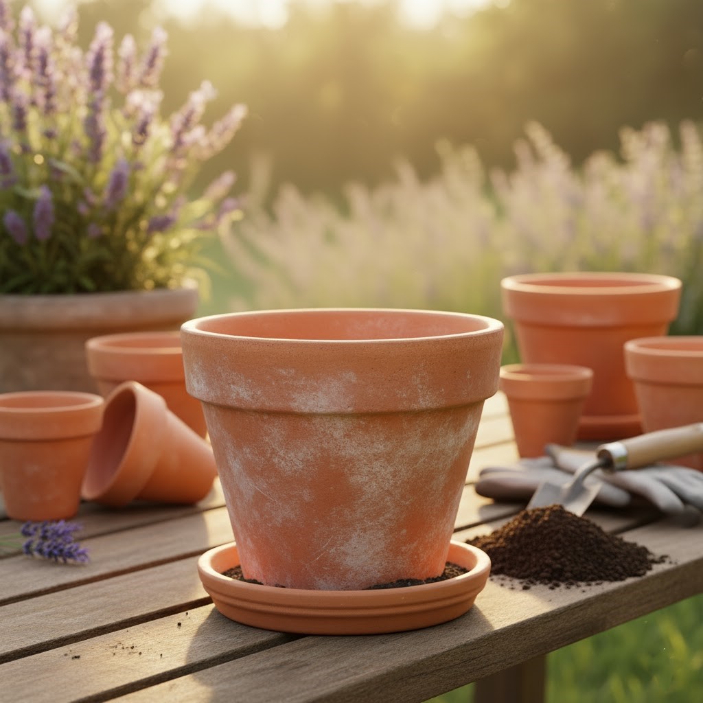 The image of Terracotta Pot (with saucer)