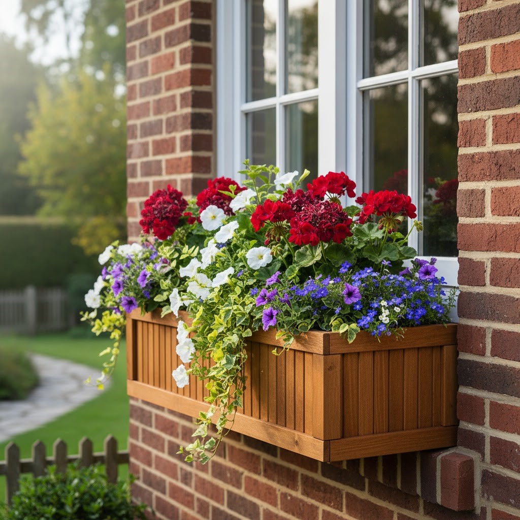 The image of Classic Wooden Window Box