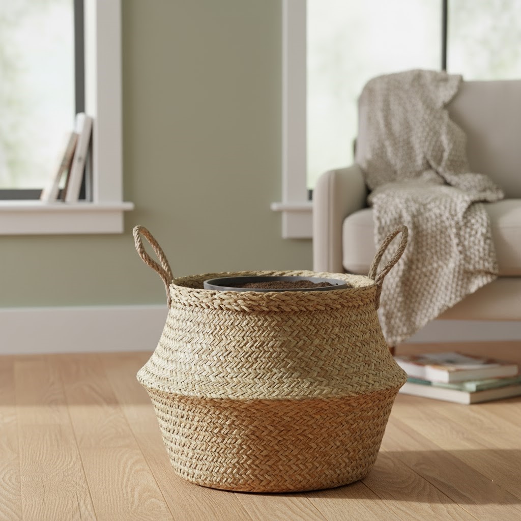 The image of Woven Basket Cachepot